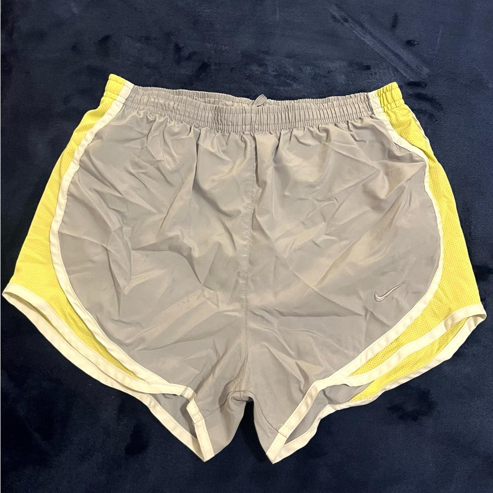 Nike Gray Shorts with Yellow